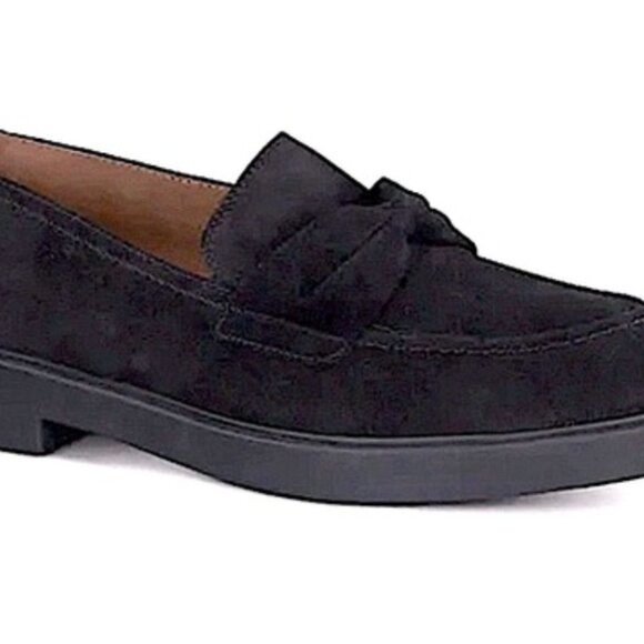 Paul Green Shoes - New Paul Green Sadie Loafer Flat Dress Shoes Black Suede Women's Size 7 $429
